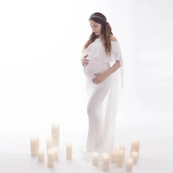 maternity dresses chiffon shawl dress maternity pgraphy props elegant maxi gown pregnancy dress shoulderless for p shoot, White
maternity dresses chiffon shawl dress maternity pgraphy props elegant maxi gown pregnancy dress shoulderless for p shoot, White