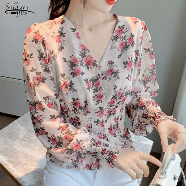 blouse pullover blusas mujer 2020 autumn new casual print v-neck women shirt lantern long sleeve floral chiffon women 10585, White
blouse pullover blusas mujer 2020 autumn new casual print v-neck women shirt lantern long sleeve floral chiffon women 10585, White