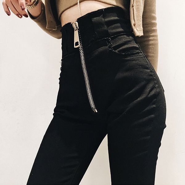 high waist black women jeans korean fashion woman elastic stretch jeans female washed denim skinny pencil street cotton, Blue
high waist black women jeans korean fashion woman elastic stretch jeans female washed denim skinny pencil street cotton, Blue