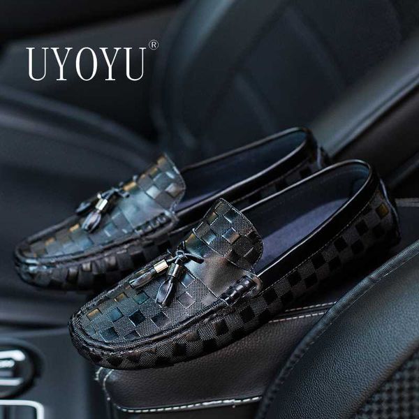 new 2020 genuine leather men fashion casual plaid shoes brand cowhide mens loafers moccasins breathable slip on driving shoes, Black
new 2020 genuine leather men fashion casual plaid shoes brand cowhide mens loafers moccasins breathable slip on driving shoes, Black