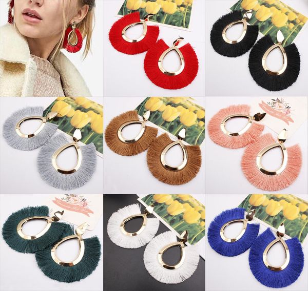 women bohemia style fan shape tassel earrings tassel fringe dangle ear stud vintage earring eardrop jewelry, Silver
women bohemia style fan shape tassel earrings tassel fringe dangle ear stud vintage earring eardrop jewelry, Silver