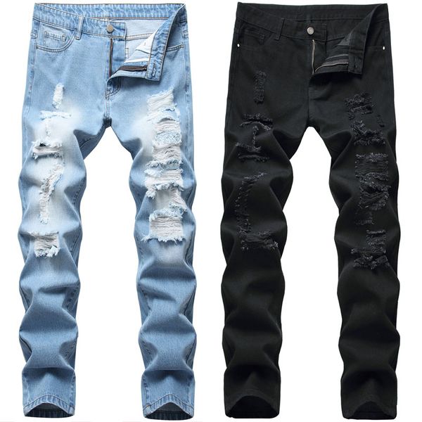 fashion men skinny jeans rip jeans ripped slim fit pant denim pant frayed long men casual, Blue
fashion men skinny jeans rip jeans ripped slim fit pant denim pant frayed long men casual, Blue