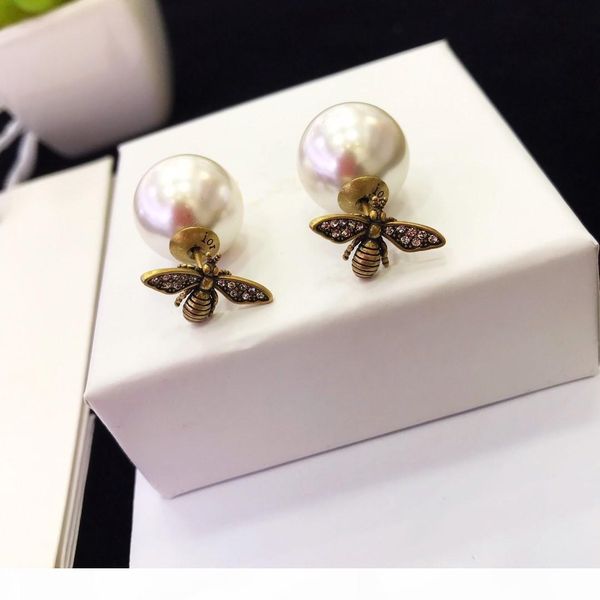 u european and american new bee pearl fashion designer earrings luxury designer jewelry women earrings, Golden
u european and american new bee pearl fashion designer earrings luxury designer jewelry women earrings, Golden