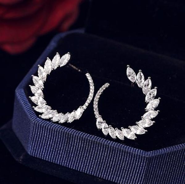 korea style silver cz diamonds earrings for women girls sweet gift 925 sterling silver pin fashion party jewelry, Golden;silver
korea style silver cz diamonds earrings for women girls sweet gift 925 sterling silver pin fashion party jewelry, Golden;silver