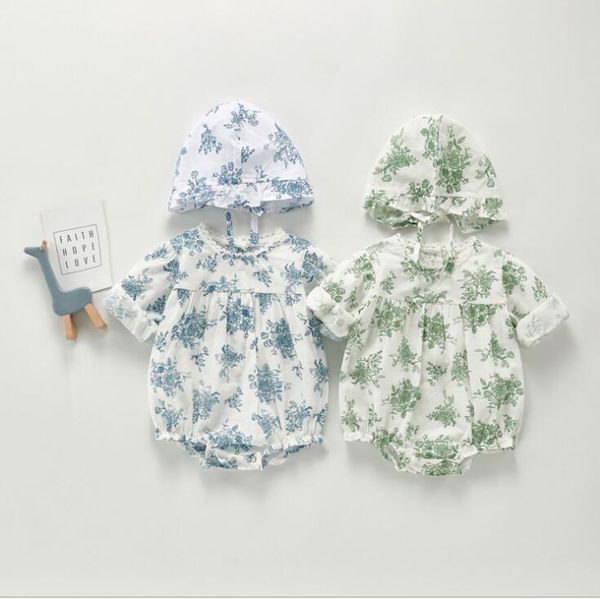 2020 new baby girls printed romper with hat fashion autumn cotton babys jumpsuit 0-3 years yq86, Blue
2020 new baby girls printed romper with hat fashion autumn cotton babys jumpsuit 0-3 years yq86, Blue
