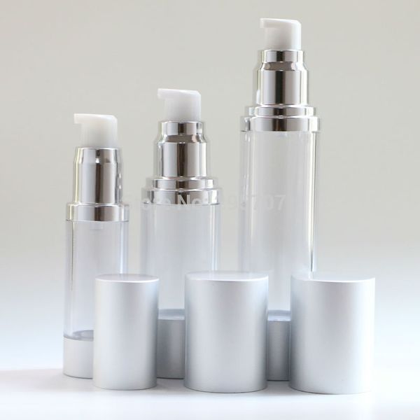 storage bottles & jars silver refillable beauty portable airless pump dispenser bottle for travel lotion 15ml 50ml empty contai
storage bottles & jars silver refillable beauty portable airless pump dispenser bottle for travel lotion 15ml 50ml empty contai