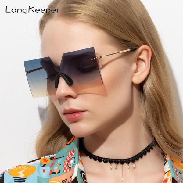 longkeeper oversized rimless sunglasses women fashion big frame men square sun glasses female gradient shades uv400, White;black
longkeeper oversized rimless sunglasses women fashion big frame men square sun glasses female gradient shades uv400, White;black
