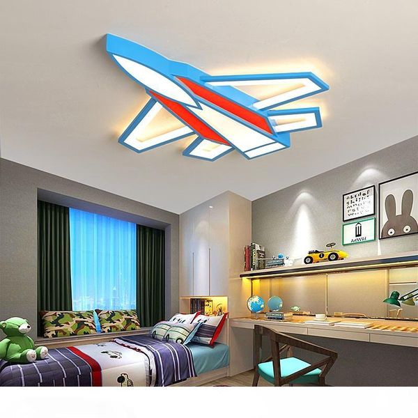 Remote Controlling Children Kids Plane Led Ceiling Light Decoration Baby Girl Boy Bedroom Ceiling Lamp Surface Mounted Lights