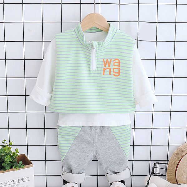 2020 spring and autumn new children's boys casual striped stitching long-sleeved vest vest three-piece suit cool, White
2020 spring and autumn new children's boys casual striped stitching long-sleeved vest vest three-piece suit cool, White