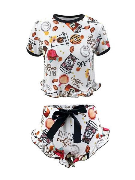 women pajamas set summer cute short sleepwear girls comfortable o-neck home clothes colorful casual, Gray
women pajamas set summer cute short sleepwear girls comfortable o-neck home clothes colorful casual, Gray