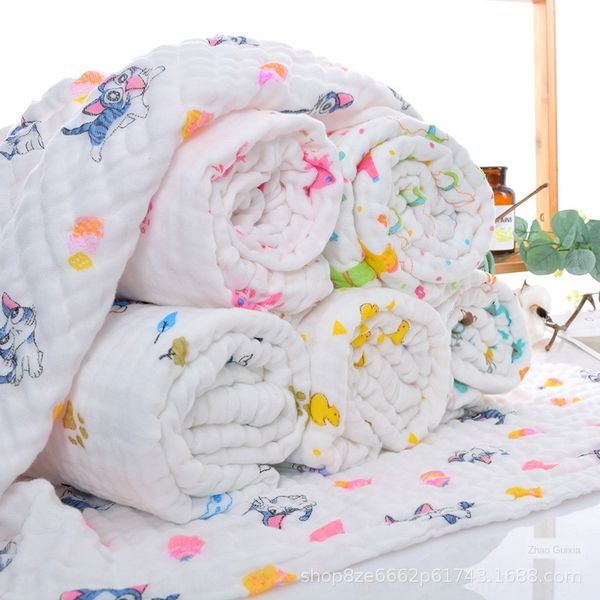bhg9b six-layer bubble yarn plump children's cover blanket wrinkle pure cotton bath towel cartoon printed small quilt quilt cover blank
bhg9b six-layer bubble yarn plump children's cover blanket wrinkle pure cotton bath towel cartoon printed small quilt quilt cover blank