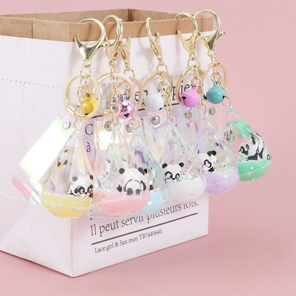 1pc milk bottle keychain floating creative cute panda acrylic moving liquid quicksand drift bottle keyring for women bag pendant, Silver
1pc milk bottle keychain floating creative cute panda acrylic moving liquid quicksand drift bottle keyring for women bag pendant, Silver