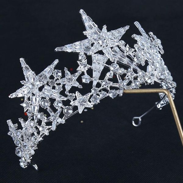 star crown headpiece bridal tiara with stars baroque headband wedding hair accessories hair jewelry crystal tiaras and crowns t200522, Slivery;golden
star crown headpiece bridal tiara with stars baroque headband wedding hair accessories hair jewelry crystal tiaras and crowns t200522, Slivery;golden