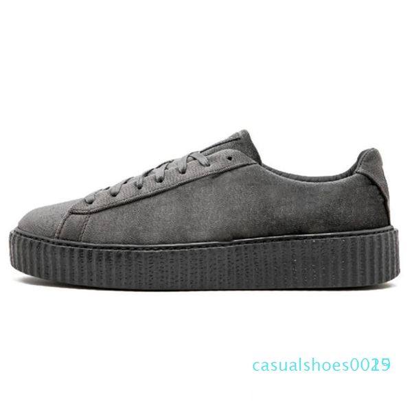 1discounts pm rihanna fenty creeper 2019 classic platform casual shoes velvet cracked leather suede men women fashion designer sneakers c15, Black
1discounts pm rihanna fenty creeper 2019 classic platform casual shoes velvet cracked leather suede men women fashion designer sneakers c15, Black