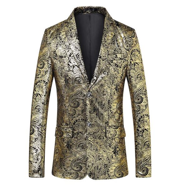 men's fashion high-quality printing 2020 men new business pattern wedding stage long-sleeved slim coat jackets suit m-5xl, White;black
men's fashion high-quality printing 2020 men new business pattern wedding stage long-sleeved slim coat jackets suit m-5xl, White;black