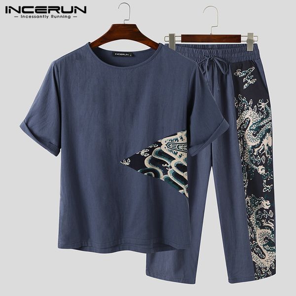 incerun summer men наборы хлопок китайский стиль printed лоскутная 2020 половина рукава рубашки брюки vintage повседневный streetwear men ко, Gray
incerun summer men наборы хлопок китайский стиль printed лоскутная 2020 половина рукава рубашки брюки vintage повседневный streetwear men ко, Gray