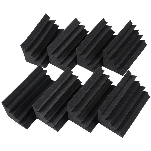 new 8 pack of 4.6 in x 4.6 in x 9.5 in black soundproofing insulation bass trap acoustic wall foam padding studio foam tiles (8p
new 8 pack of 4.6 in x 4.6 in x 9.5 in black soundproofing insulation bass trap acoustic wall foam padding studio foam tiles (8p