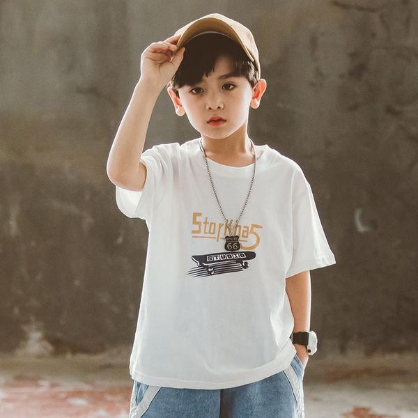 87cui boys short-sleeved new 2020 medium and large children t-shirt children's clothing thin t-shirt loose breathable cotton boys summe, Blue
87cui boys short-sleeved new 2020 medium and large children t-shirt children's clothing thin t-shirt loose breathable cotton boys summe, Blue