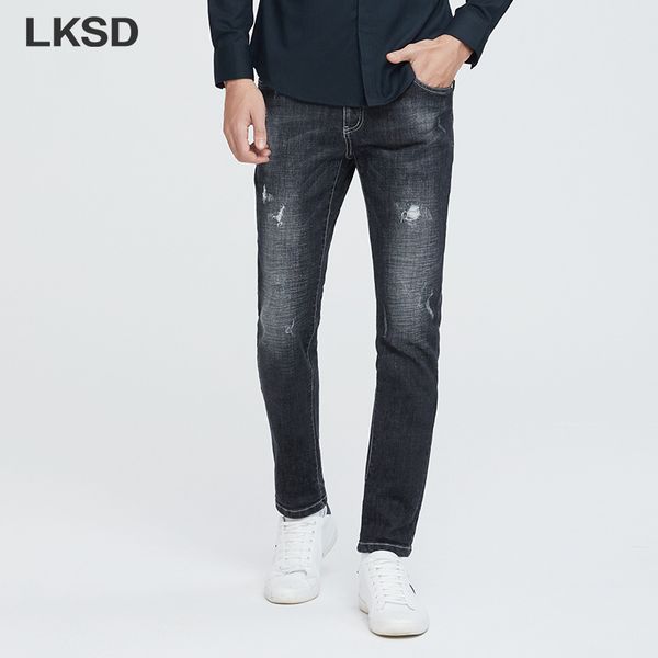 men's jeans lksd autumn winter men causal hole design fashion high waist straight ankel-length t15200069, Blue
men's jeans lksd autumn winter men causal hole design fashion high waist straight ankel-length t15200069, Blue