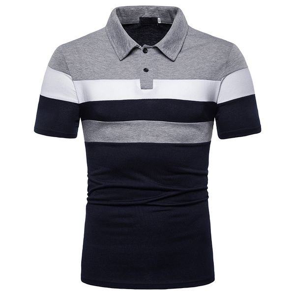 mens polo shirt summer fashion short sleeve shirt pathwork casual sport blouse breathable material stitching polo shirt quality, White;black
mens polo shirt summer fashion short sleeve shirt pathwork casual sport blouse breathable material stitching polo shirt quality, White;black