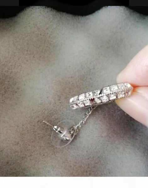 fashion diamond hoop earrings aretes for lady women party wedding lovers gift engagement jewelry for bride with box, Silver
fashion diamond hoop earrings aretes for lady women party wedding lovers gift engagement jewelry for bride with box, Silver