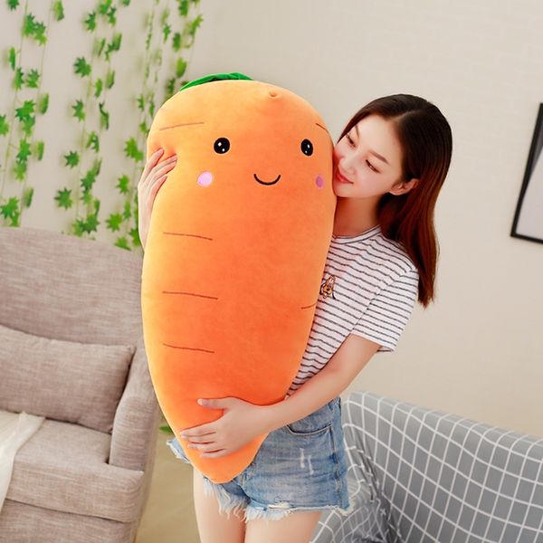 

55cm simulation plant plush toy stuffed carrot stuffed with down cotton super soft pillow lovely gift for girl mx200716