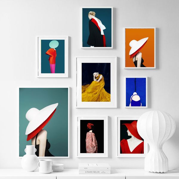 wall art canvas painting big hat dresses paris fashion girl nordic posters and prints wall pictures for living room home decor
wall art canvas painting big hat dresses paris fashion girl nordic posters and prints wall pictures for living room home decor