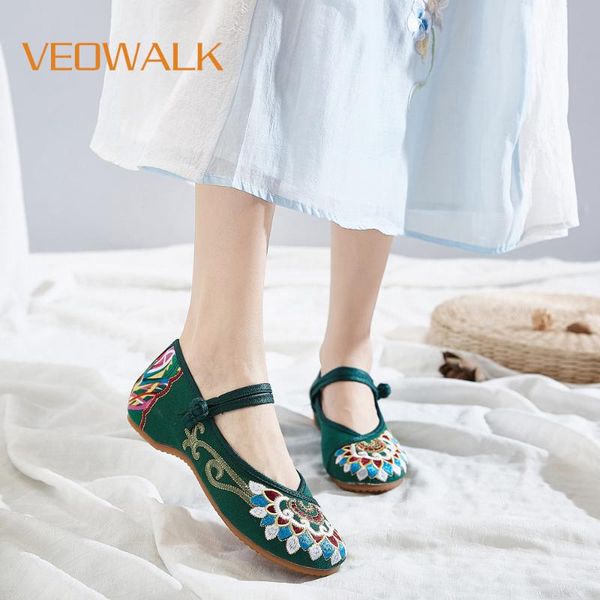 veowalk handmade women chinese old peking shoes buddhism totem embroidered ballet flats ladies casual cotton fabric dance flats, Black
veowalk handmade women chinese old peking shoes buddhism totem embroidered ballet flats ladies casual cotton fabric dance flats, Black