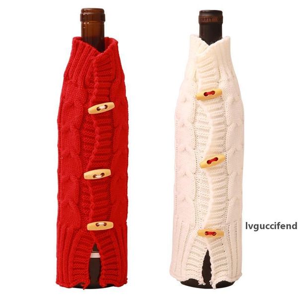 2018 new christmas red wine bottle cover knitting sweater crafts wine bottle coat dinner party table decor
2018 new christmas red wine bottle cover knitting sweater crafts wine bottle coat dinner party table decor