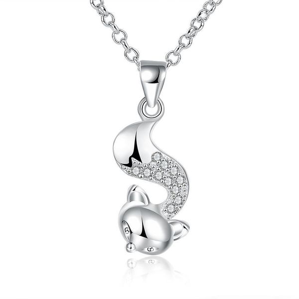 2020 necklace silver plated animal design cute fox shaped pendant necklace lovely trendy jewelry for girl women long sweater chain
2020 necklace silver plated animal design cute fox shaped pendant necklace lovely trendy jewelry for girl women long sweater chain