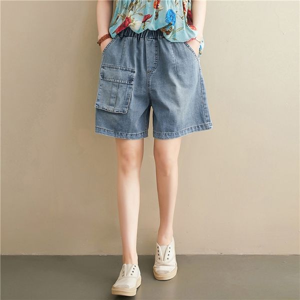 3dkch large size women's pants 2020 summer new artistic all-match large pocket loose shorts and trousers and trousers slimming solid co, Blue
3dkch large size women's pants 2020 summer new artistic all-match large pocket loose shorts and trousers and trousers slimming solid co, Blue