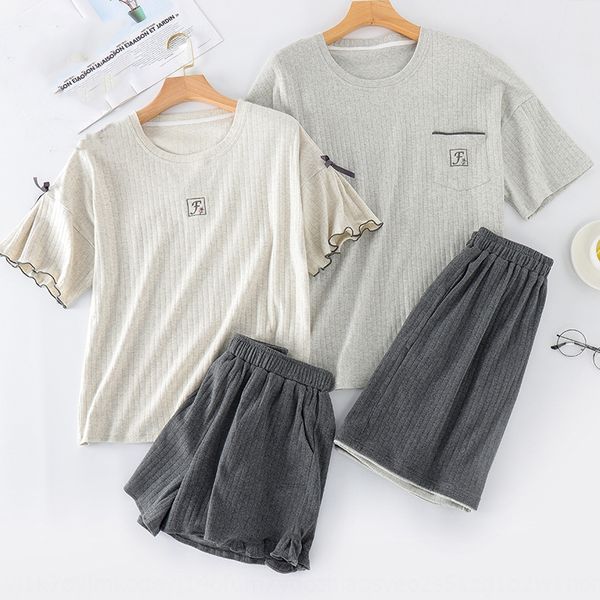 ofr8d couple pajamas summer thin home clothes and shorts women's cotton short-sleeved shorts two-piece suit summer home clothes men, Blue;red
ofr8d couple pajamas summer thin home clothes and shorts women's cotton short-sleeved shorts two-piece suit summer home clothes men, Blue;red