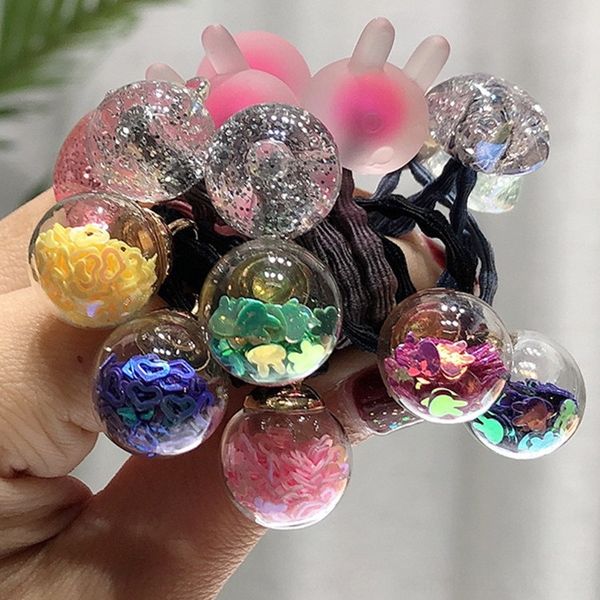 children's head rope korean glass ball rubber rope headwear girl princess cute rubber band hair tie baby hair band, Slivery;white
children's head rope korean glass ball rubber rope headwear girl princess cute rubber band hair tie baby hair band, Slivery;white