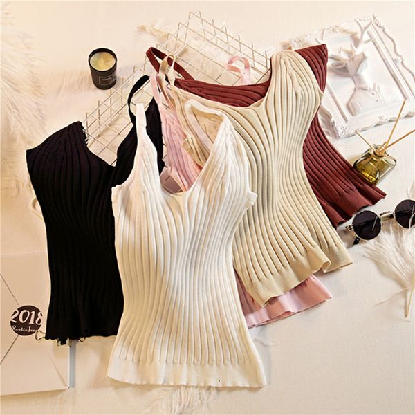 womens knitted solid color v neck crop cami camisole female camisas summer tank drop shipping good quality, White
womens knitted solid color v neck crop cami camisole female camisas summer tank drop shipping good quality, White