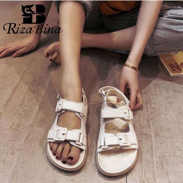sandals rizabina women flats arrival fashion buckle summer shoes woman casual daily lady home street footwear size 35-40, Black
sandals rizabina women flats arrival fashion buckle summer shoes woman casual daily lady home street footwear size 35-40, Black