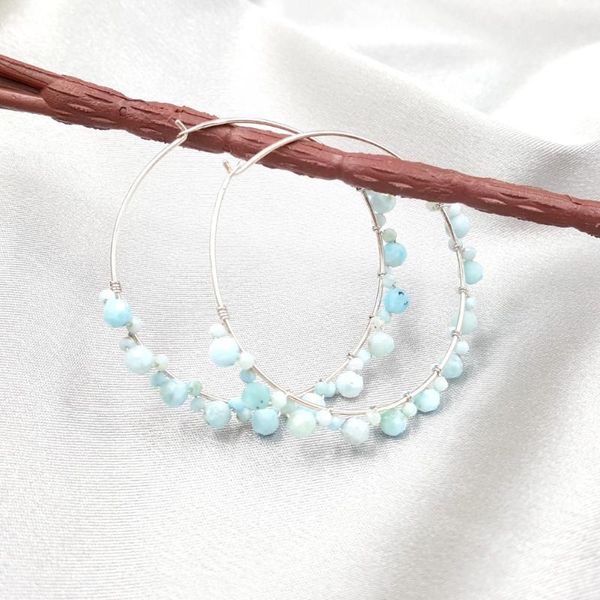 lii ji natural larimar pyrite rainbow sapphire labradorite spinel 925 sterling silver 18k gold plated big hoop earrings, Golden;silver
lii ji natural larimar pyrite rainbow sapphire labradorite spinel 925 sterling silver 18k gold plated big hoop earrings, Golden;silver