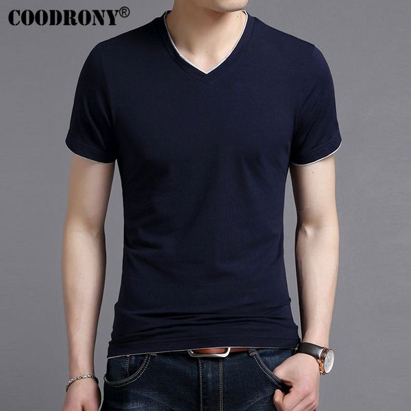 coodrony spring summer short sleeve tee shirt men casual v-neck t-shirt men pure cotton homme brand clothing s - xxxxl s7616, White;black
coodrony spring summer short sleeve tee shirt men casual v-neck t-shirt men pure cotton homme brand clothing s - xxxxl s7616, White;black