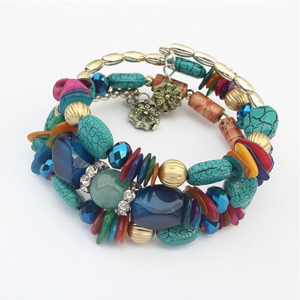 fashion natural stone clear gem crystal bracelets bangles multilayer chain gold filled resin bracelet party bracelet for women, Black
fashion natural stone clear gem crystal bracelets bangles multilayer chain gold filled resin bracelet party bracelet for women, Black