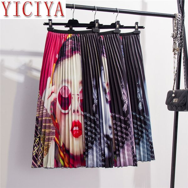 2020 summer printing high waist pleated skirt women midi skirts womens elastic waist a line long skirts for women rok plus size, Black
2020 summer printing high waist pleated skirt women midi skirts womens elastic waist a line long skirts for women rok plus size, Black