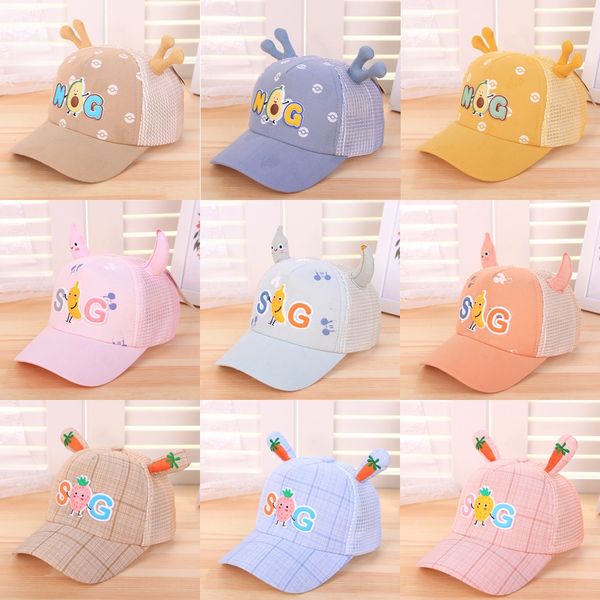 korean style children's male and female children's fruit baby sun hat sun hat tide mesh baseball cap fruit baseball cap cap, Blue;gray
korean style children's male and female children's fruit baby sun hat sun hat tide mesh baseball cap fruit baseball cap cap, Blue;gray