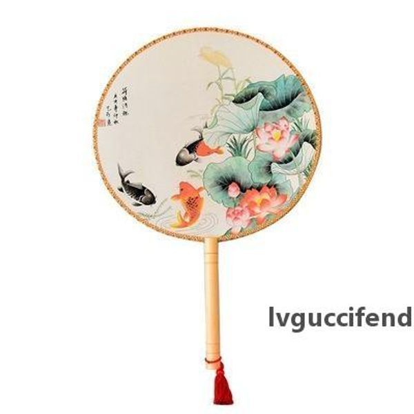 bamboo silk handle round hand fan with tassels pendant - classic palace paddle party gift wedding favors court dance supplies zza1365
bamboo silk handle round hand fan with tassels pendant - classic palace paddle party gift wedding favors court dance supplies zza1365