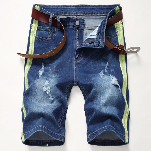 человек шорты джинсы рваной мода лето side stripe print мужского capri hole bermuda praia stretch denim short дышащих мужской новой, Blue
человек шорты джинсы рваной мода лето side stripe print мужского capri hole bermuda praia stretch denim short дышащих мужской новой, Blue