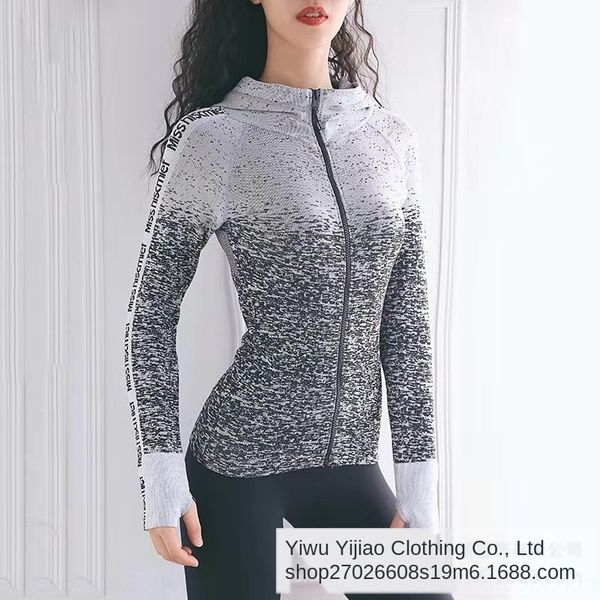 rl6h0 sports women's coat autumn and winter leisure coat sweater hat running sweater with hat zipper shirt training breathable stretch, Black 
rl6h0 sports women's coat autumn and winter leisure coat sweater hat running sweater with hat zipper shirt training breathable stretch, Black