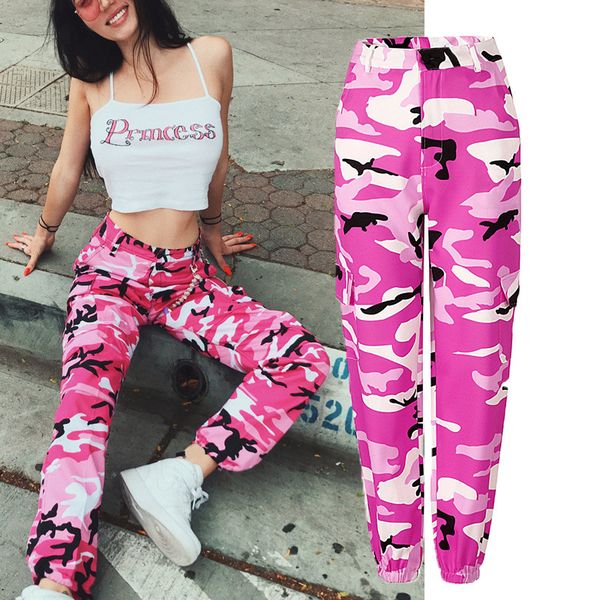 2019 fashion military camouflage pants women army black high waist loose camo pants trousers street jogger hip hop sweatpants, Black;white
2019 fashion military camouflage pants women army black high waist loose camo pants trousers street jogger hip hop sweatpants, Black;white