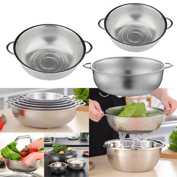 3x stainless steel fine mesh strainer colander rice sieve 16.5+19.5+22.5cm
3x stainless steel fine mesh strainer colander rice sieve 16.5+19.5+22.5cm