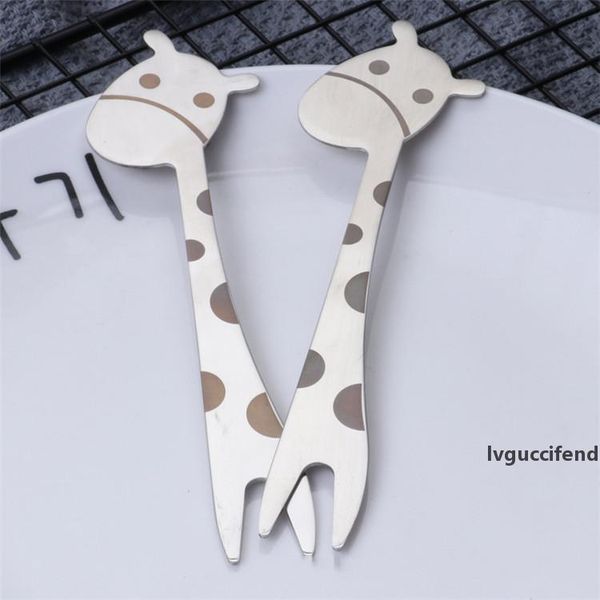 giraffe fruit fork party cute baby fork food grade glossy 304 silverware stainless steel fork animal
giraffe fruit fork party cute baby fork food grade glossy 304 silverware stainless steel fork animal