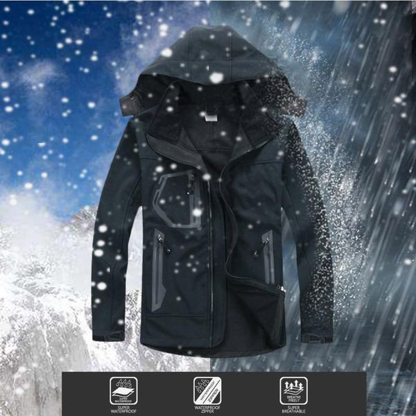 outdoor softshell jacket hunting windbreaker ski breathable coat hiking rain camping fishing tactical clothing men&women, Black;red
outdoor softshell jacket hunting windbreaker ski breathable coat hiking rain camping fishing tactical clothing men&women, Black;red