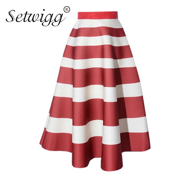 setwigg autumn scuba wide striped thick long flare skirts elastic waist stripes printed puff calf sakter long skirt, Black
setwigg autumn scuba wide striped thick long flare skirts elastic waist stripes printed puff calf sakter long skirt, Black