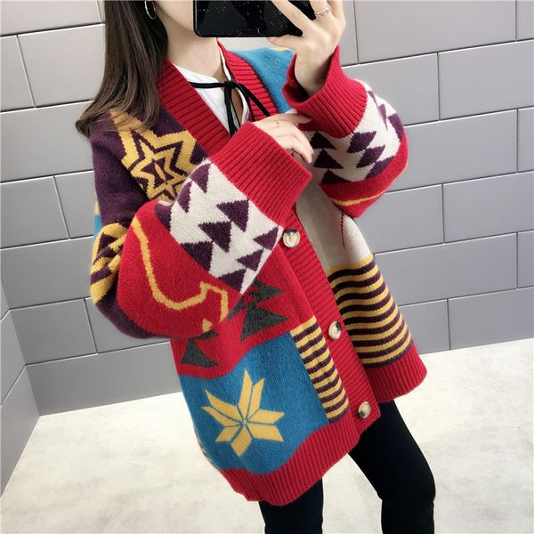 autumn 2020 new wild loose sweater cardigan coat female autumn and winter fashion lazy early wind shirt, White
autumn 2020 new wild loose sweater cardigan coat female autumn and winter fashion lazy early wind shirt, White