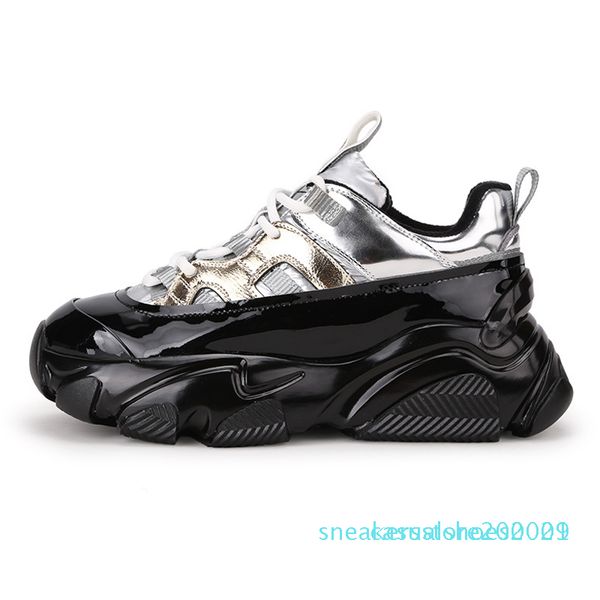 1doratasia new ladies ins style genuine leather sneakers women cool metallic platform sneakers fashion dad shoes woman s01, Black
1doratasia new ladies ins style genuine leather sneakers women cool metallic platform sneakers fashion dad shoes woman s01, Black